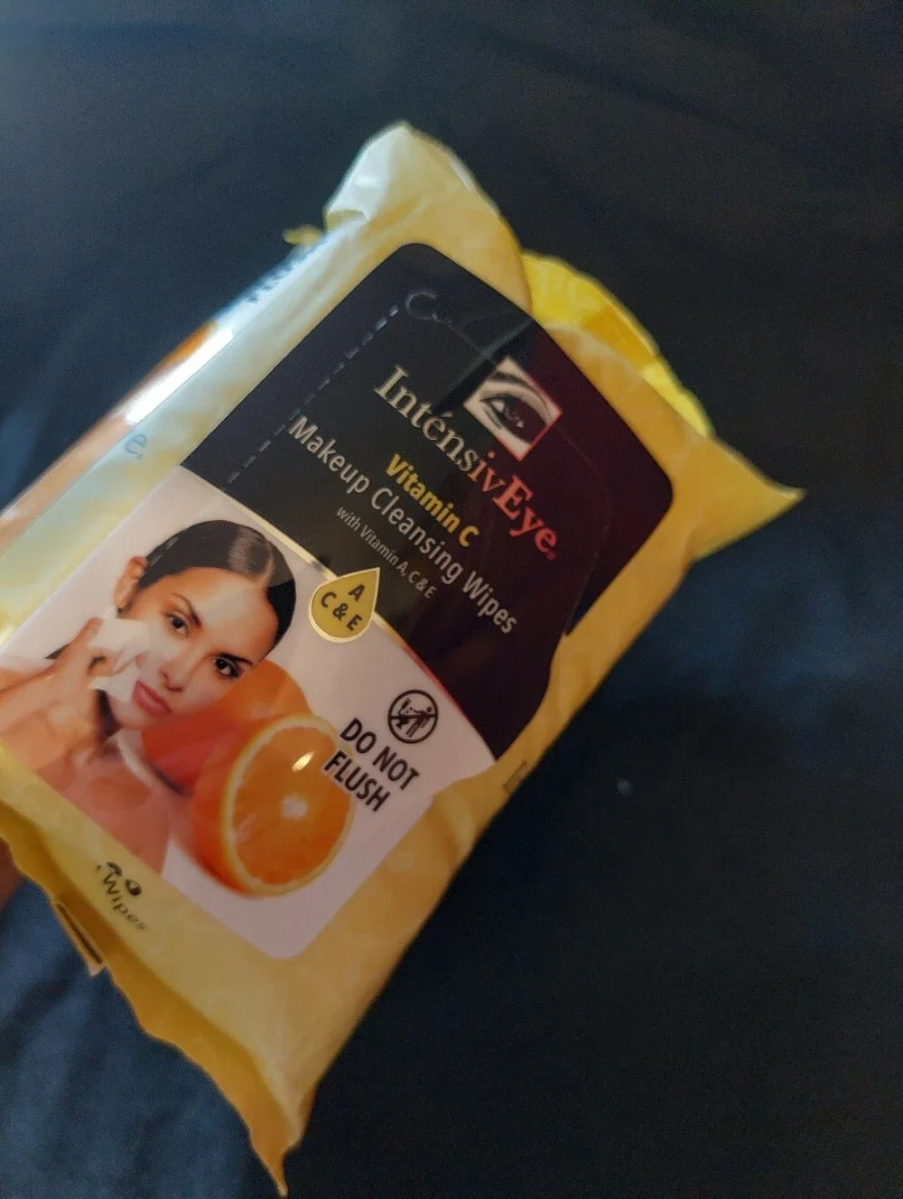 4 Pack Global BEAUTY Rare INTENSIVEYE Vitamin C MakeUp Wipes 120 Vitamins A,C,E